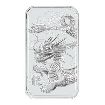 A picture of a Lingot d’argent TD de 1 oz – Dragon